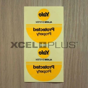 Window & Door Warning Burglar Alarm Stickers suitable for Yale systems - Picture 1 of 2