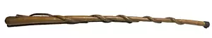 Ancienne CANNE sculptée de poilu guerre de 1914-18 serpent - Foto 1 di 7