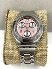 Swatch Watch Irony Ciclamino Rosa Yms401 Chronograph Swiss 35Mm 2005 Working