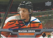 BRAYDON COBURN - Upper Deck 2013-14 - Philadelphia Flyers - Original Signed