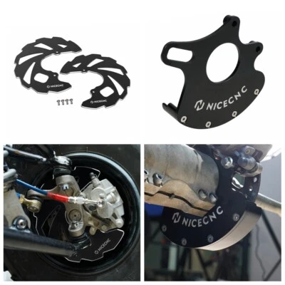 Cubierta protectora de rotor de freno delantero + trasero NICECNC para Yamaha Raptor 700R 2013+ Foto 1 de 4
