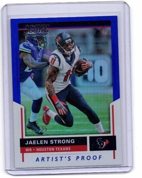 Jaelen Strong  # 3  /  35   Donruss  2017 Texans  Artist's  Proof   LIMITED CARD - Image 1 of 2