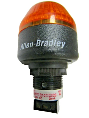 🔥NUEVO ALLEN BRADLEY 855PS-B10ME522 ÁMBAR LED LUZ PILOTO ESTROBOSCÓPICA 120 VAC 20mA Foto 1 de 4