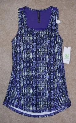 Новый Gaiam XS Майка без рукавов Gloe йога рубашка Paige печати средний поддержки - Изображение 1 из 2