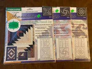 Fliskars Complete Quilt Stencil Set Lot of 3 (8442, 8443, & 8444) - Picture 1 of 7
