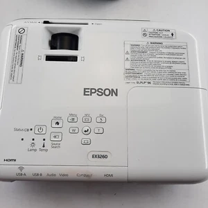 Epson EX3260 Projector With Remote, Cables & Carrying Bag Excellent Condition - Picture 1 of 18