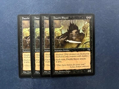 MTG 4X TEMPEST DAUTHI SLAYER NM ENGLISH MAGIC THE GATHERING COMMON BLACK CARDS - Image 1 of 4