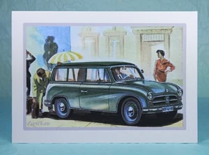 AWZ P70 Zwickau Kombi - GREETING CARD - Classic Car Memorabilia - Blank inside - Picture 1 of 3