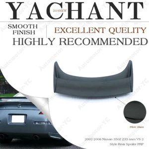 FIBER GLASS nsm-vs2-Style Rear Trunk Tail Spoiler For 02-08 Nissan 350Z Z33 Wing - Bild 1 von 12