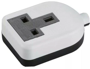 13 Amp 1 Gang Gummi Buchse 13A Schwerlast Netz Elektro Verlängerungskabel - Bild 1 von 1