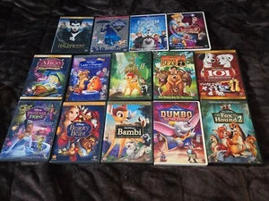 Disney Pixar DVD Movie Lot of 14 Family Kids Films-FROZEN/101 DALMATIONS/BAMBI - Picture 1 of 2