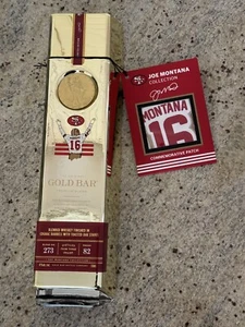 Joe Montana Gold Bar Whiskey Empty Full-Sized Bottle With Limited Edition Patch - Picture 1 of 7