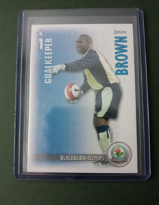 2006-07 Jason Brown Blackburn Rovers Shoot Out Magic Box football card