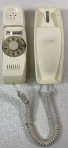 Vintage GTE Styline Rotary Dial White Desk Phone Or Wall Mount - Picture 1 of 8