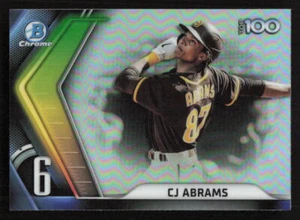 CJ Abrams 2022 Bowman Bowman Scouts' Top 100 #BTP-6 San Diego Padres - Picture 1 of 2