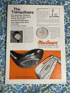 Vintage 1970 MacGregor Golfschläger Druck Werbung The Tranquilizers T-Shirt Sohle Holz - Bild 1 von 7