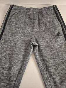 Boy's Adidas Joggers Size 5 Gray/Black Elastic Waistband - Picture 1 of 5