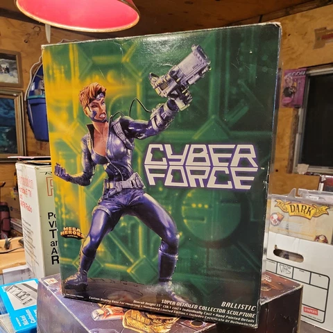 Cyber Force Ballistic Sculpture Action Figure Limited Edition Mega Heroes huge Cover