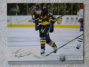 2006-07 Upper Deck Be A Player Thomas Vanek 8x10 handsignierte Fotokarte Säbel - Bild 1 von 2