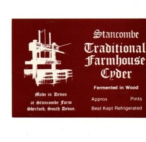 England - Vintage Label - Stancombe Traditional Farmhouse Cider - Picture 1 of 1