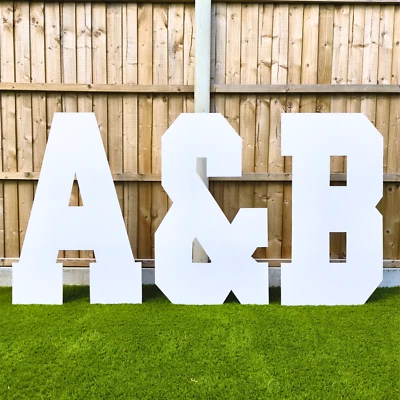 4FT GIANT LETTERS - DIY Cardboard Party Decoration – Large Display, Backdrop, - Image 1 of 4