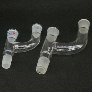 14/23 19/26 24/29 29/32 Joint 3-Way Distillation Head Adapter Lab Glass Tube - Picture 1 of 23