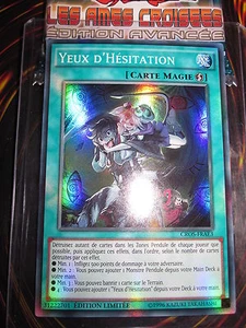 YU-GI-OH! SUPER RARE YEUX D'HESITATION CROS-FRAE3 MINT NEUF LIMITEE - Picture 1 of 1