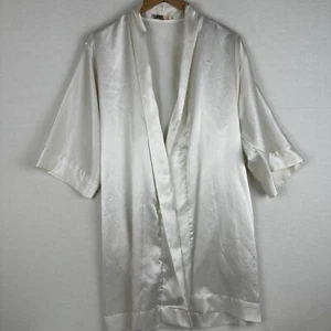 Christian Dior Vintage Lingerie Robe Cream Ivory Size Small Union Made No Belt - Picture 1 of 12
