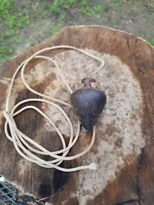 Vintage Steel Plumb Bob Turnip Shape - Picture 1 of 7