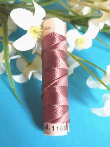 624B/ Beautiful Bobbin of Pure Silk Cord ZWICKY FLORA Old Pink N° 1163 - Picture 1 of 1