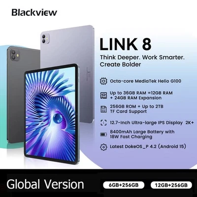 Blackview LINK 8 Tablet PC 12.7" 2K Display 8400mAh 16MP Android 15 12GB+256GB - Image 1 of 4
