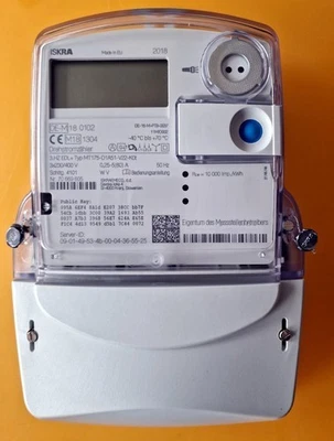 ISKRA MT175 Drehstromzähler Stromzähler 0,25-5/60A 400V mit PIN - Bild 1 von 2
