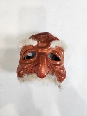 pantalone mask handmade leather old man theater. Beautiful Mask - Image 1 of 4