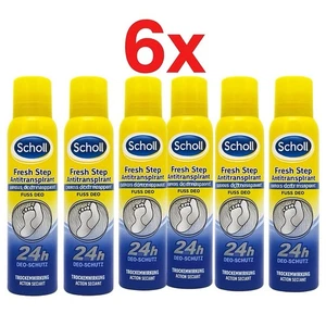 Scholl Fresh Step Fuß Deo Antitranspirant 6x150ml 24h Schutz Fußspray NEU - Bild 1 von 1