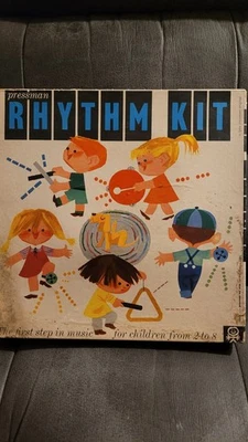 Vintage Pressman Rhythm Toy Band Set Children Band Set in Original Box NOS - Image 1 of 2