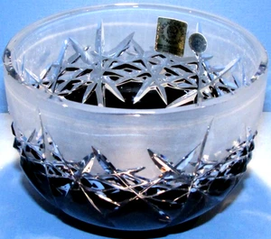 Ciotola nera nuova con scatola CAESAR CRYSTAL tagliata a mano per trasparente sovrapposizione ceca custodia bohemien - Foto 1 di 4