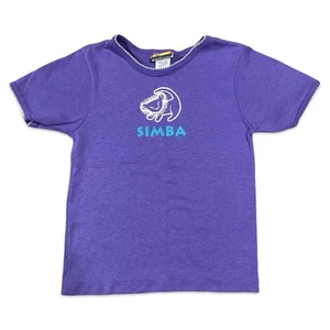 RARE Vintage 90s Disney The Lion King Simba Made In USA Purple T Shirt Girls 5/6 - Picture 1 of 8