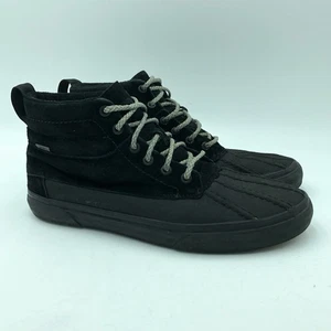 VANS Sk8-Hi Del Pato Mens 10.5 Black Suede Duck Shoes Sneakers - Picture 1 of 10