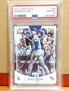 【PSA10】Shohei Ohtani 2024 Topps HR #50 50/50 Achievement Card GEM MINT - Picture 1 of 3