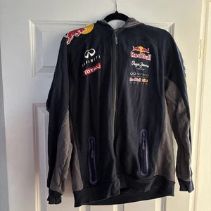 Red Bull Racing Official Team Hoodie –Pepe Jeans – Men’s Large Zip Up –Formula 1 - Picture 1 of 3