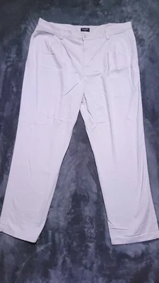 Vintage Dockers Khakis Mens 40x32 Off White Pleated cotton pants - Image 1 of 4