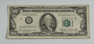 1985 $100 One Hundred Dollar Bill 12579917 Federal Reserve Note Legal Tender USA - Picture 1 of 4