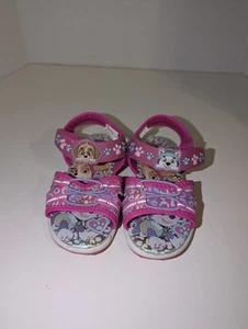 Nickelodeon Paw Patrol Toddler Girls Ankle Strap Light Up Sandals Size 8 Pink - Picture 1 of 8