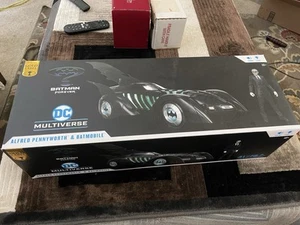 DC MULTIVERSE BATMAN FOREVER ALFRED PENNYWORTH & BATMOBILE GOLD LABEL COLLECTION - Picture 1 of 19