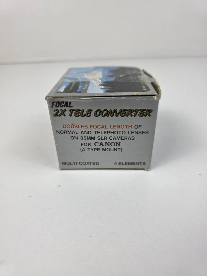 2X Tele Convertidor Para Canon Tipo A Montaje Doble Longitud Focal Foto 1 de 4