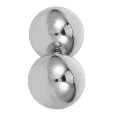 2pcs Hand Exercise Balls Metal: Stainless Steel Solid Ball For Hand Fitness - Foto 1 de 4