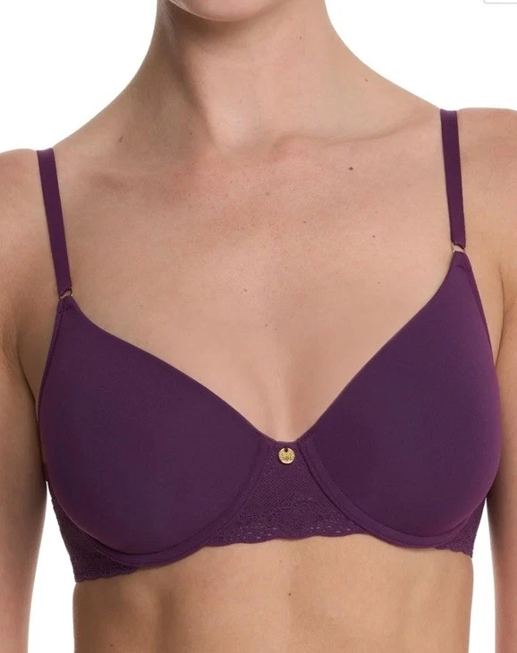 NATORI 721154 Bliss Perfection T-shirt Bra Fig Jam New Size 32D - Image 1 of 4