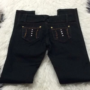Sofia’s Jeans dark Rinse skinny jeans w/ pocket details Juniors Size 1 23 - Picture 1 of 6