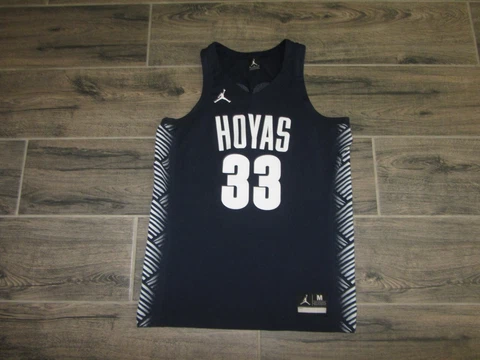Georgetown Hoyas NCAA Basketball Jersey Nike Jordan Patrick Ewing M #33 Vintage Cover