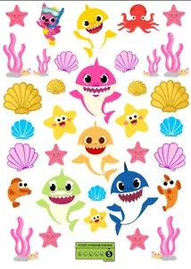 Baby Shark Cake Decorations. Premium Edible Icing Sheet - Picture 1 of 8